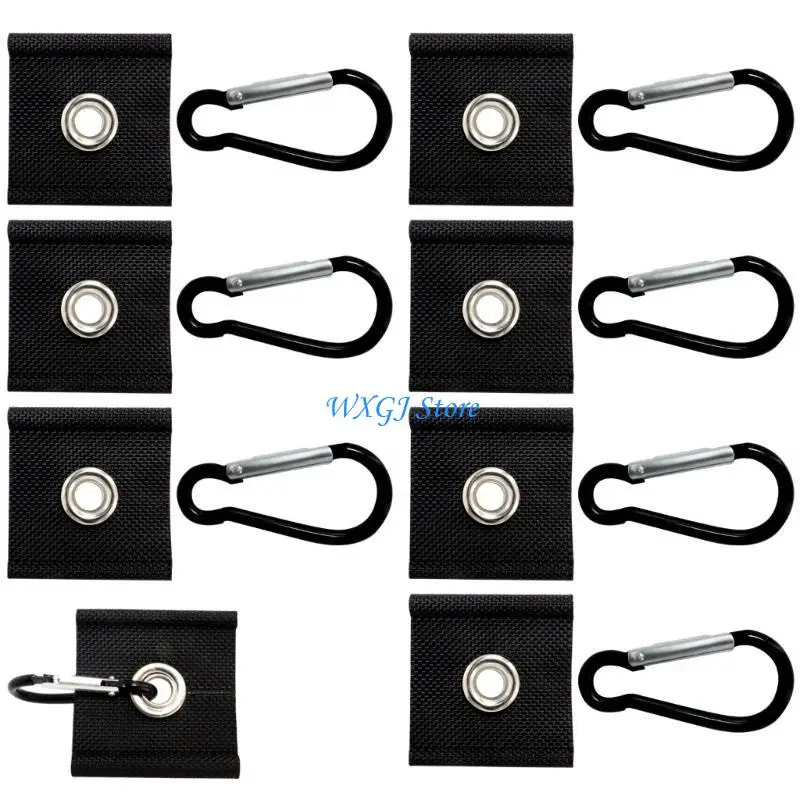 

37JE Multipurpose 8Piece Awning Tent Hook Set for Campers 5/6mm and 7/8mm Guide Rails