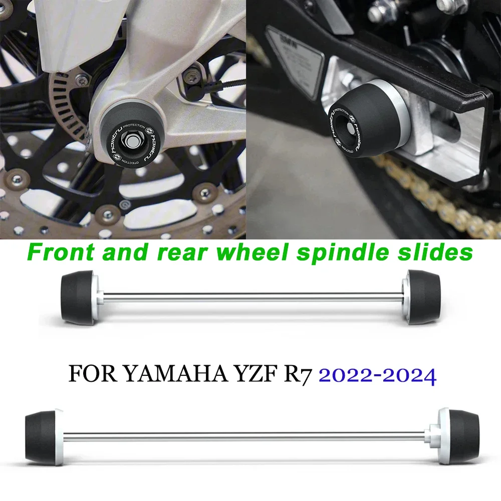 

For YAMAHA YZF R7 2022 2023 2024 Motorcycle Front & Rear Axle Sliders Wheel Protection Accessories