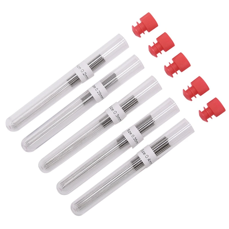 Hot Selling 50 Piece 3D Printer Nozzle Cleaning Kit with Stainless Steel Needles, Multiple Sizes (0.2-0.4mm)