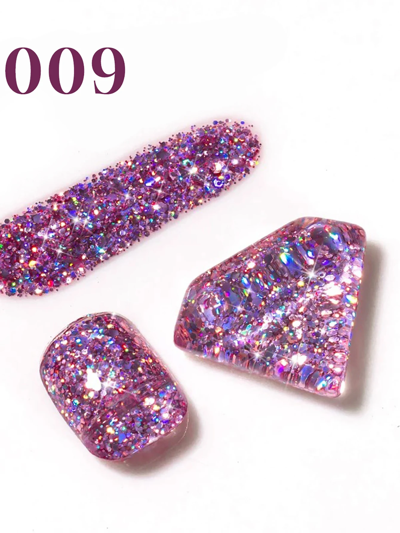 1pcs PSK Diamond Glitter Gel Nail Polish Popular Iridescent Flash Powder Nail Art Explosive Shiny Treatment Gel Nail Supplies