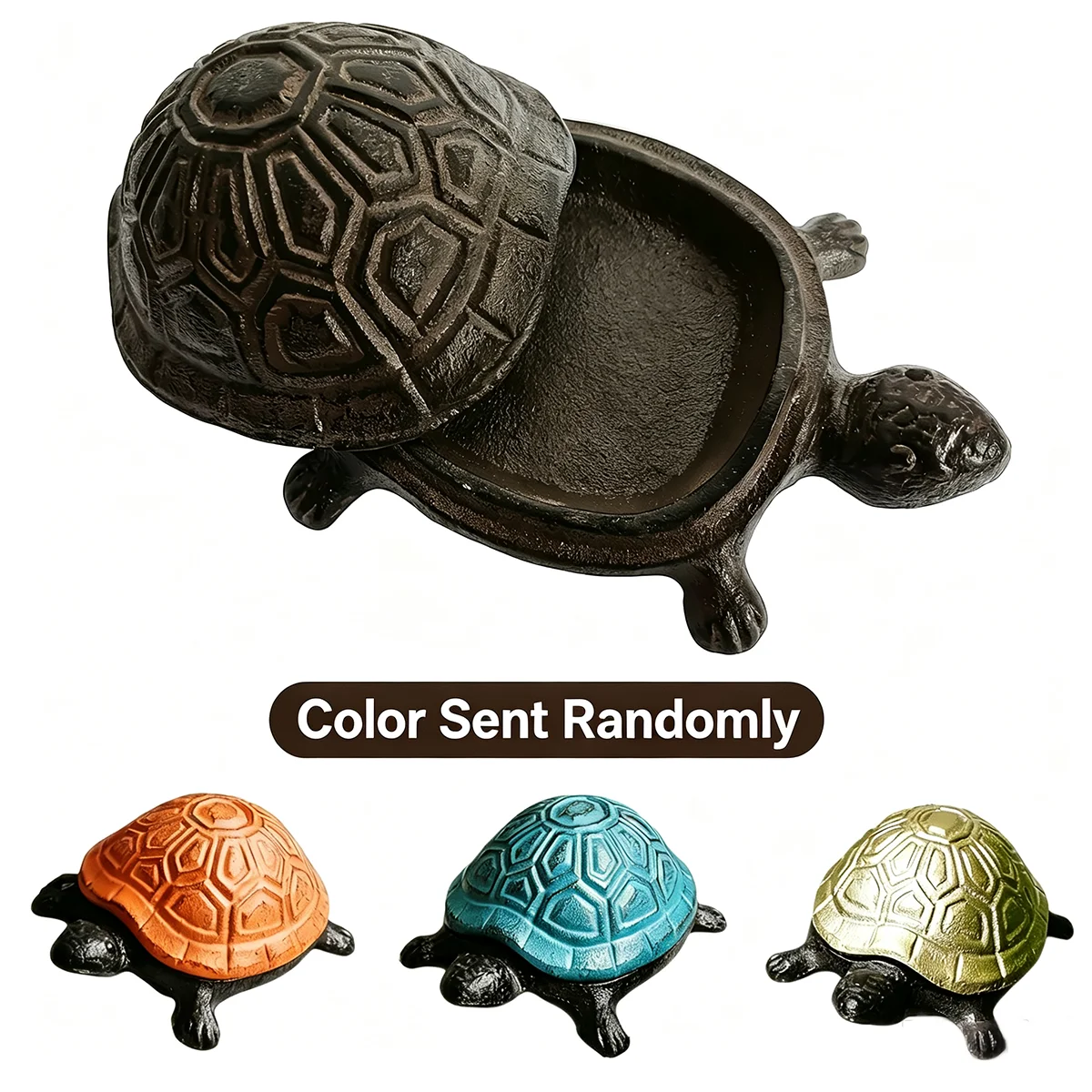 Tortoise Garden Statue Hidden Key Storage Box Outdoor Lawn Yard Decor Secret Key Hider Ornament