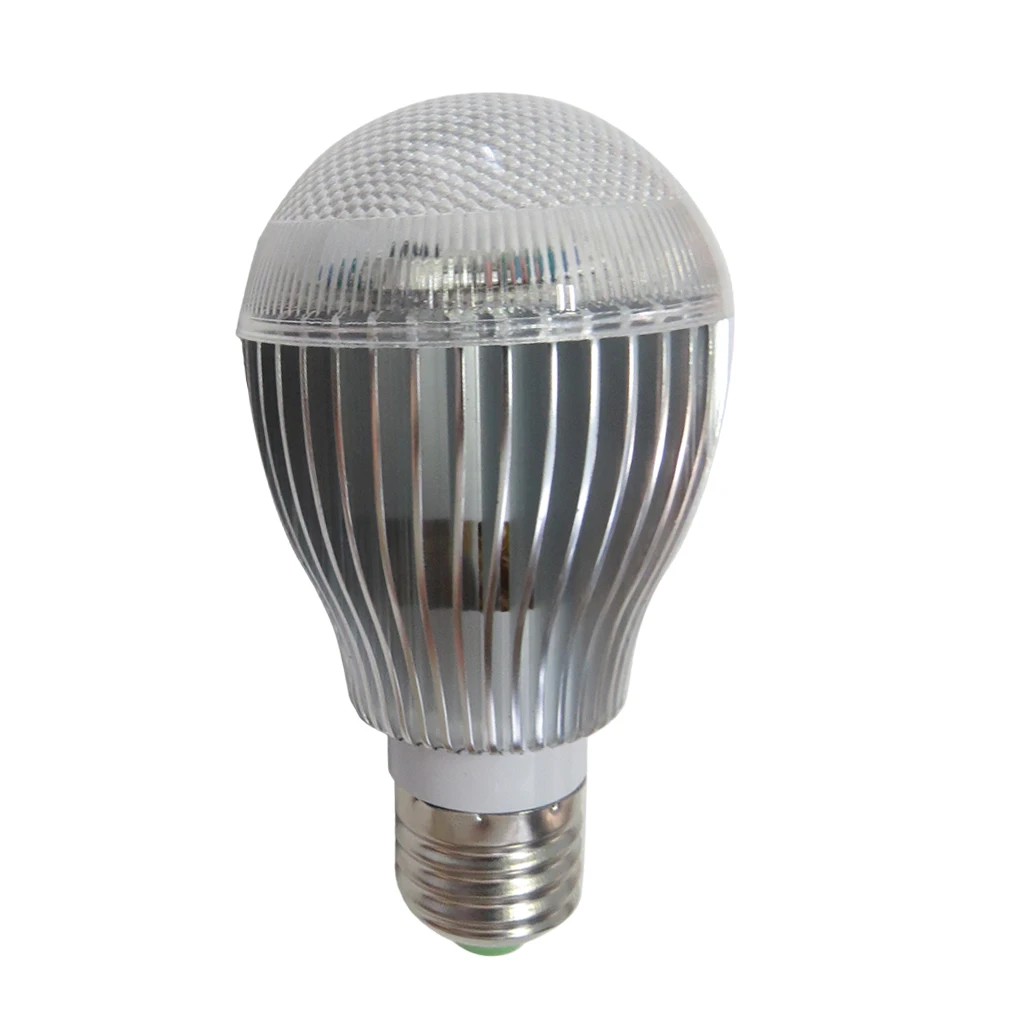 Luz prateada do RGB da máscara do grânulo do metal, bulbo Tredndy novo, 9W, QPD20, CA 85V-265V, E27