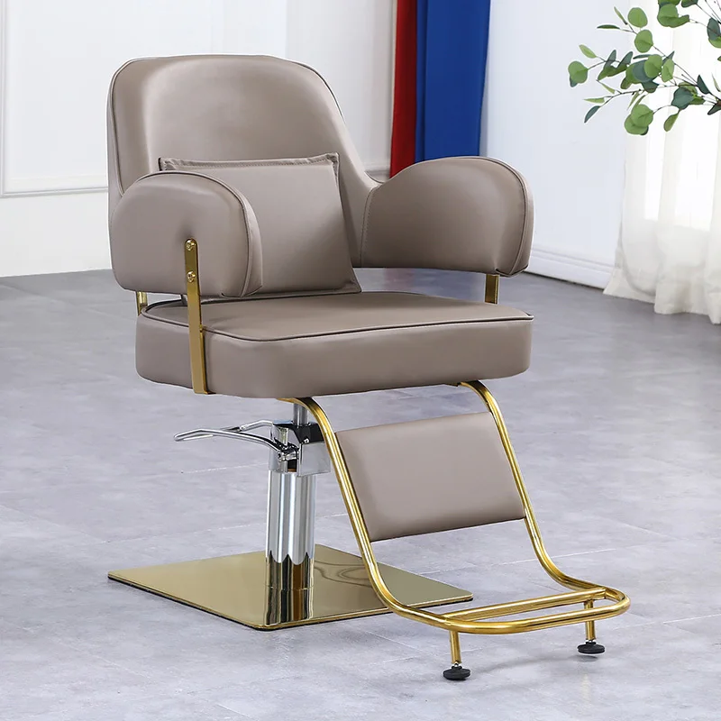 Luxury Swivel Chair Armchairs Stylist Simple Professional Barber Chair Hydraulic Taburete Con Ruedas Salon Furniture DWH