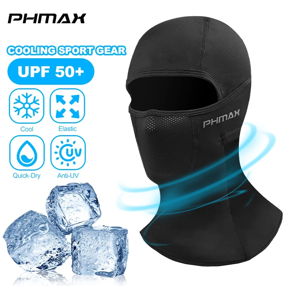 PHMAX Sommer-Reitmaske, Fahrrad-Vollgesichtsmaske, coole, atmungsaktive Kappe, Reithut, Reitmaske, Motorradmaske, Kopftuch