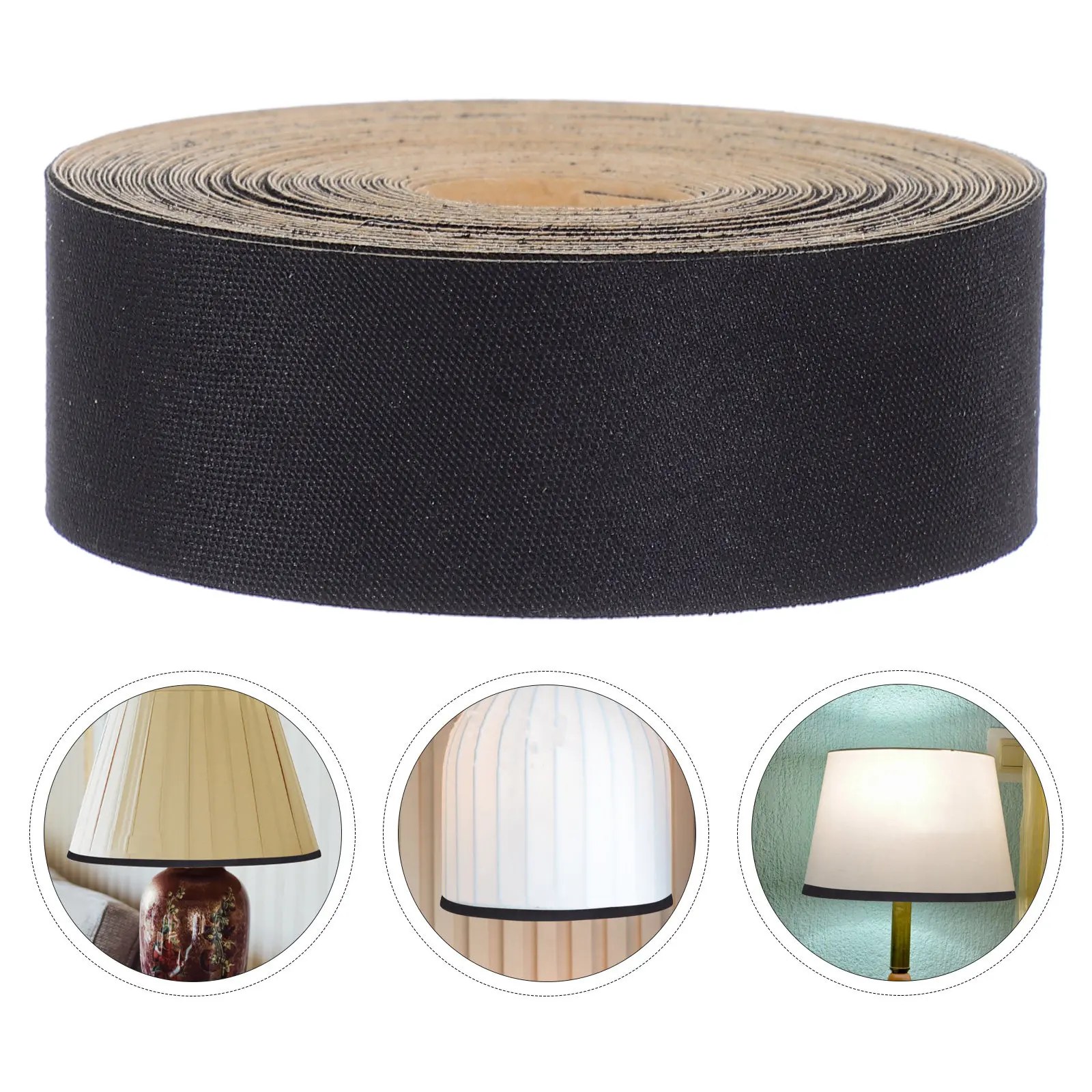 2 Rolls Lampshade Edges Banding Strip Vintage Cloth Lamp Covers 5 Meter Home Fabric Light Shade Accessory Decor