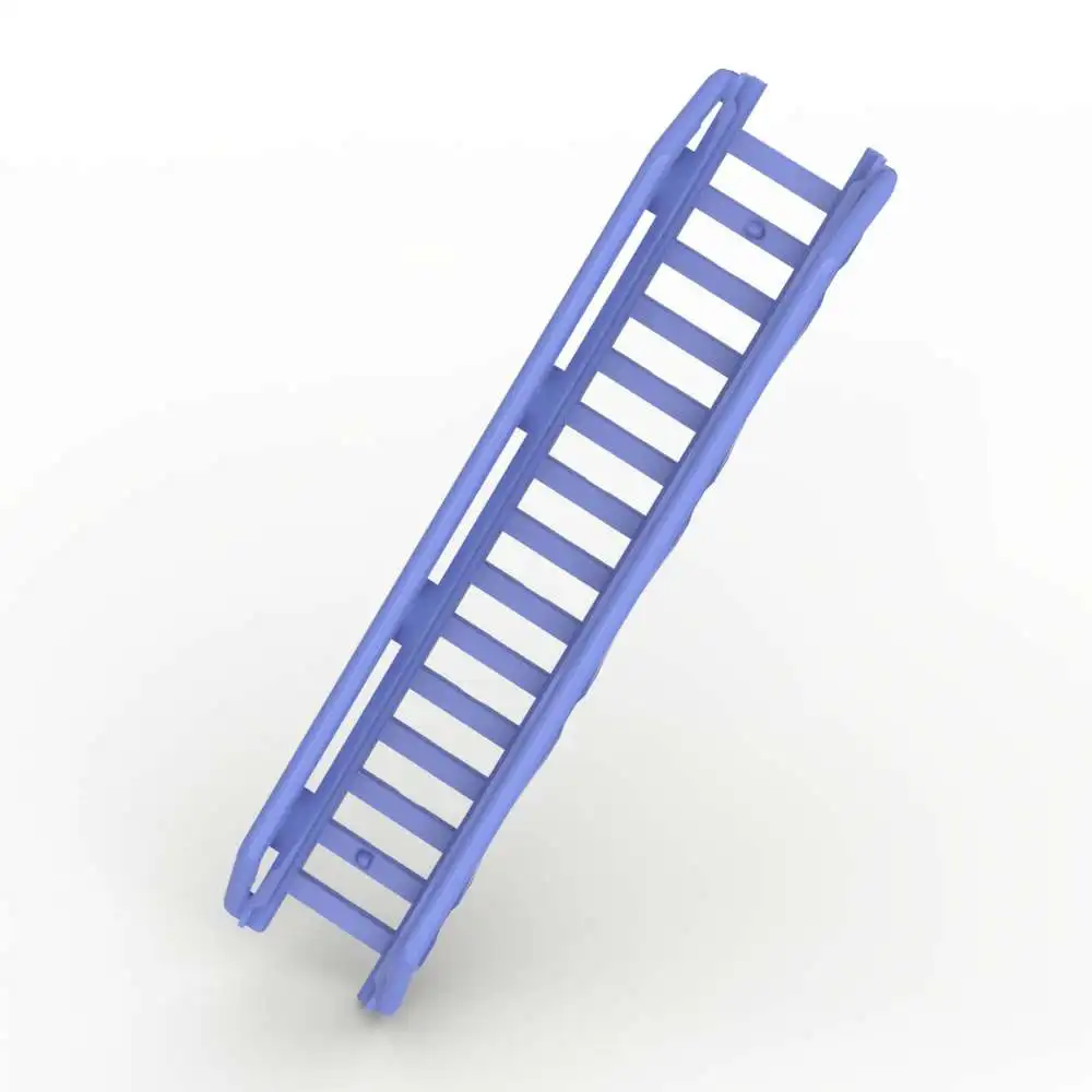MOC 1PCS 11299 Fire Rail Bridge Classical Replaceable Brick Ladder 16x3.5 With Side Support Building Block Adults Special Gifts