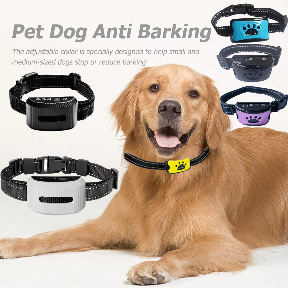 

Waterproof Pet Electric Dog Training Collars Remote Control Rechargeable with LCD Display Dog Bark Training Collar Pet Supplies