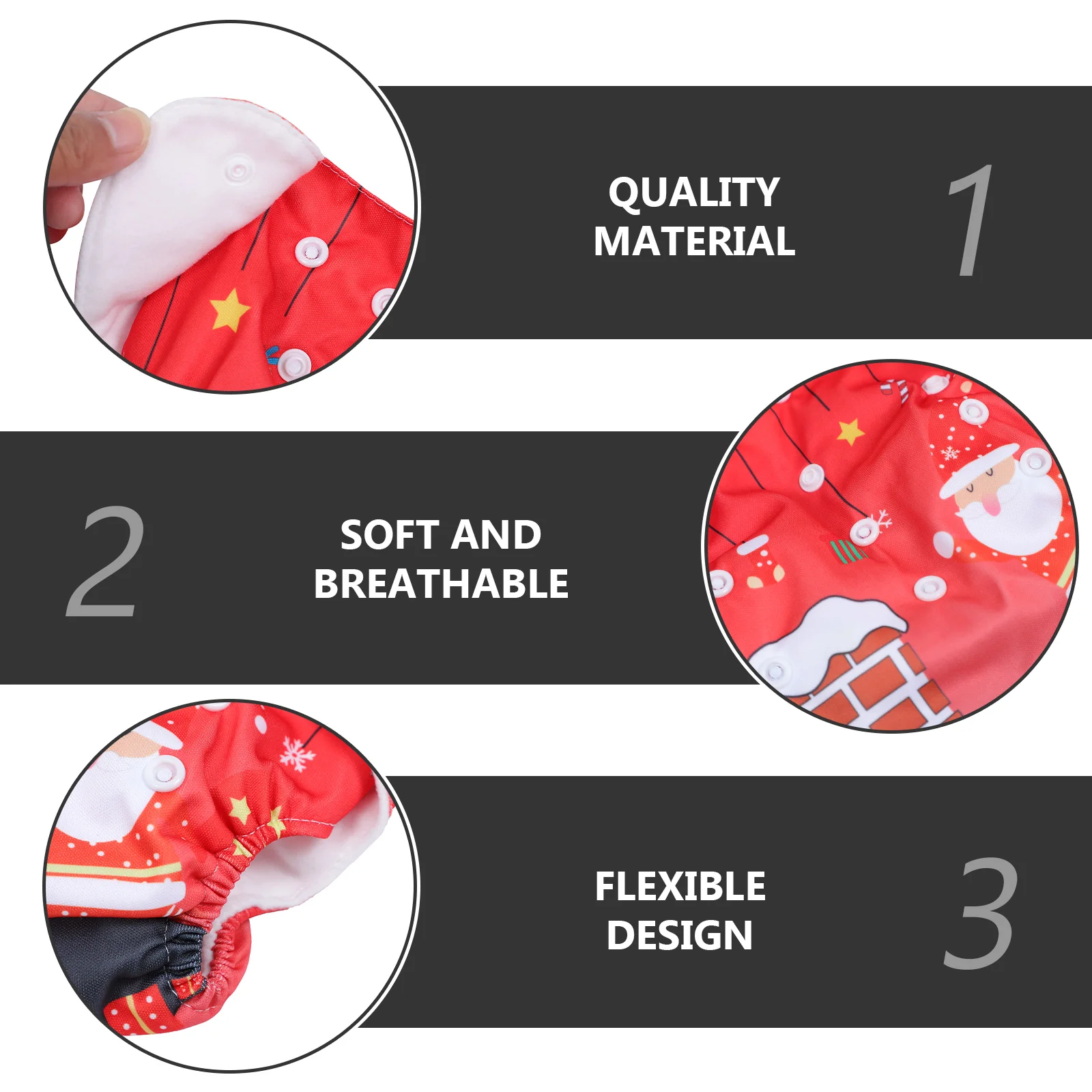 2 Pcs Baby Diapers Newborn Nappy Pants Sleeping Bed Clothes Big Picture Potty Training Waterproof Cover Pul