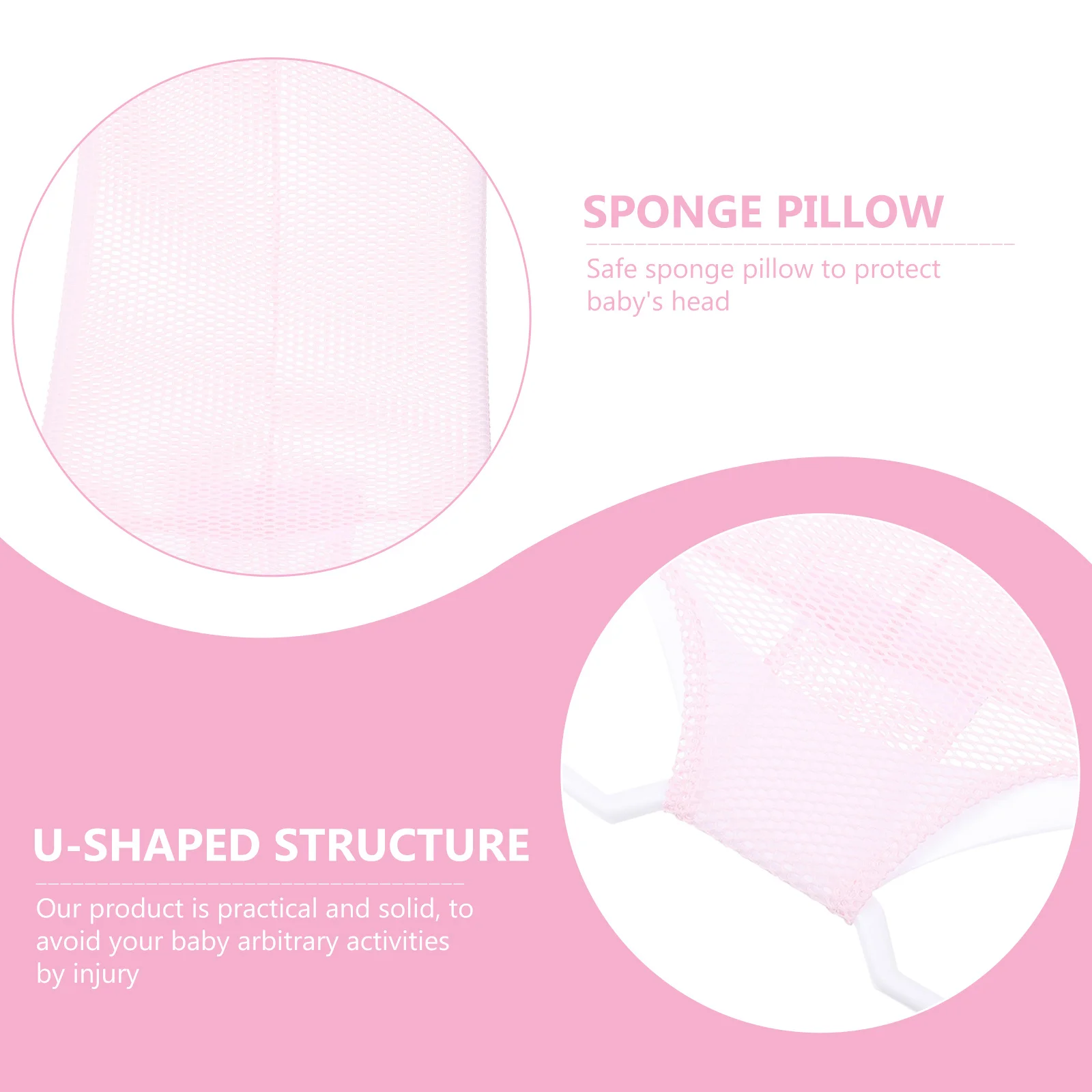 

Newborn Bath Support Cushion Baby Bath Seat Support Net Sturdy Standard Bathtubs Infant Nonslip Seat