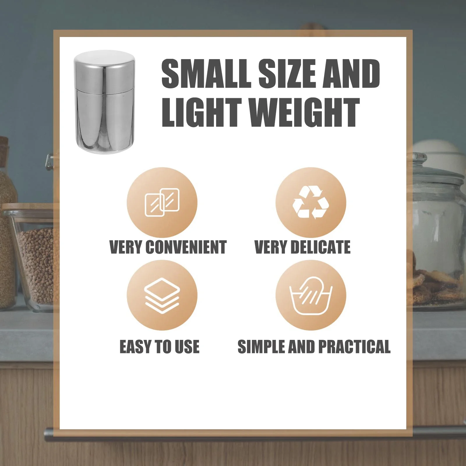 

Stainless Steel Sealed Jars Airtight Tea Containers Storage Cans Coffee Jar Silver Metal Home Leaf Practical Decorative Boxes