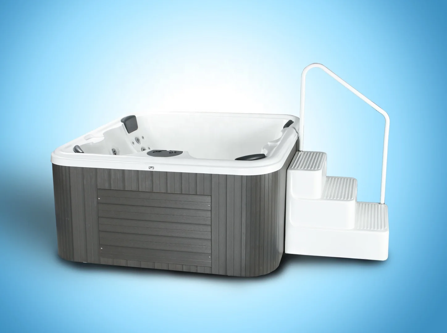 Modern Multiple People Whirlpool Massage Spa Bathtub With Outdoor Hot Tub For Villa & Gym Use