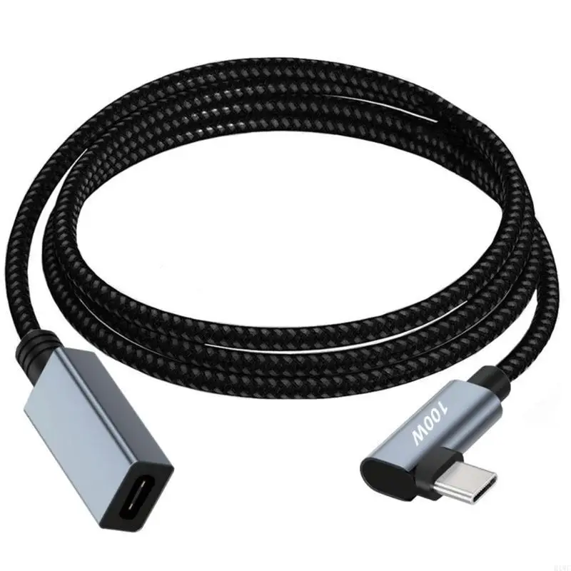 USB C Extension Cable 90° 480Mbps USB C 2.0 Male to Female Cord