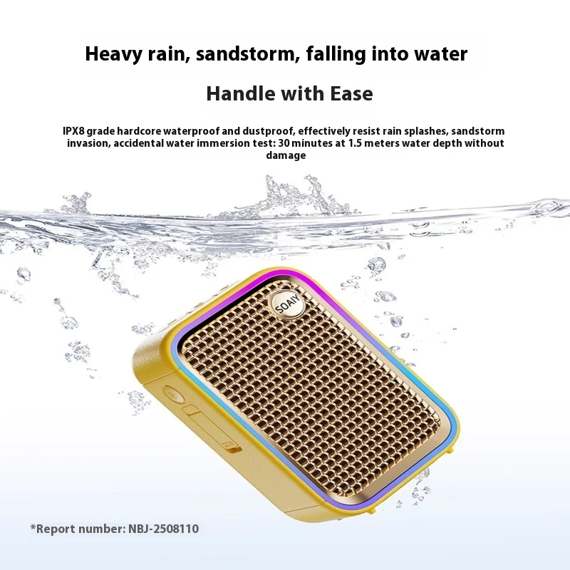  SOAIY SI758 Magnetic Magnetic Wireless Bluetooth Portable Home Outdoor Small Sound System Waterproof Cycling Subwoofer