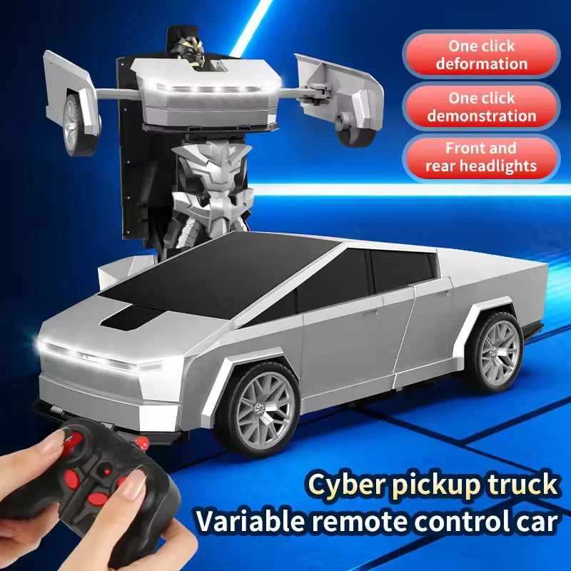 Auto robot trasformabile telecomandata 2 in 1 - Auto da corsa automatica, modello di mini auto RC, regalo educativo STEM per ragazzi e bambini