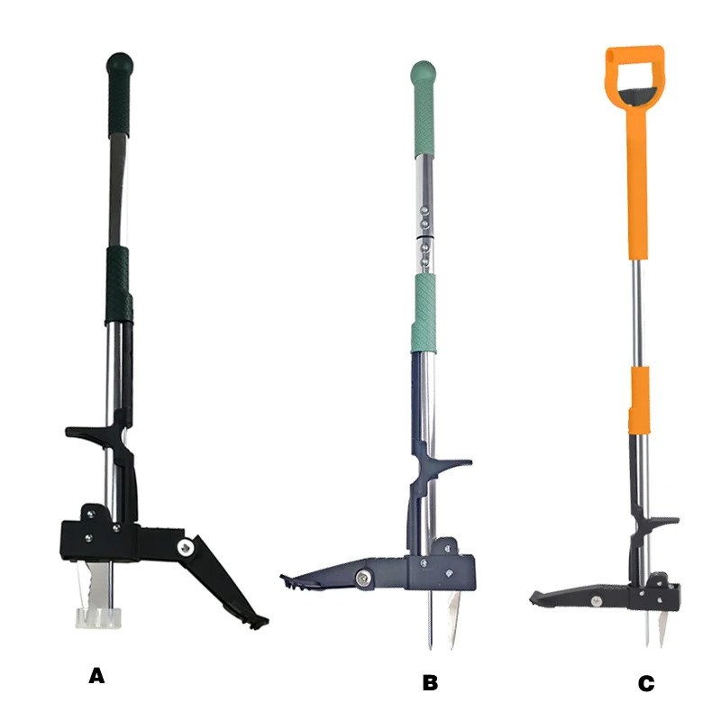 

40" Manual Weeding Tools for Gardening Integrated Weeds Removal Tool with 4 Claws for Lawn Yard Garden Patio Weed Puller Tool