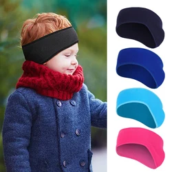 Kids Winter Fleece Earmuffs Cold Weather Keep Warmer Cover Ski Snowboard Children Outdoor Running Ear Muff Headband Hair Band