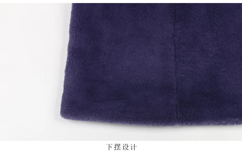 Nerazzurri Winter Extra Long Purple Black Thick Warm Soft Fluffy Faux Fur Coat Women Sashes Double Breasted Furry Overcoat 2022