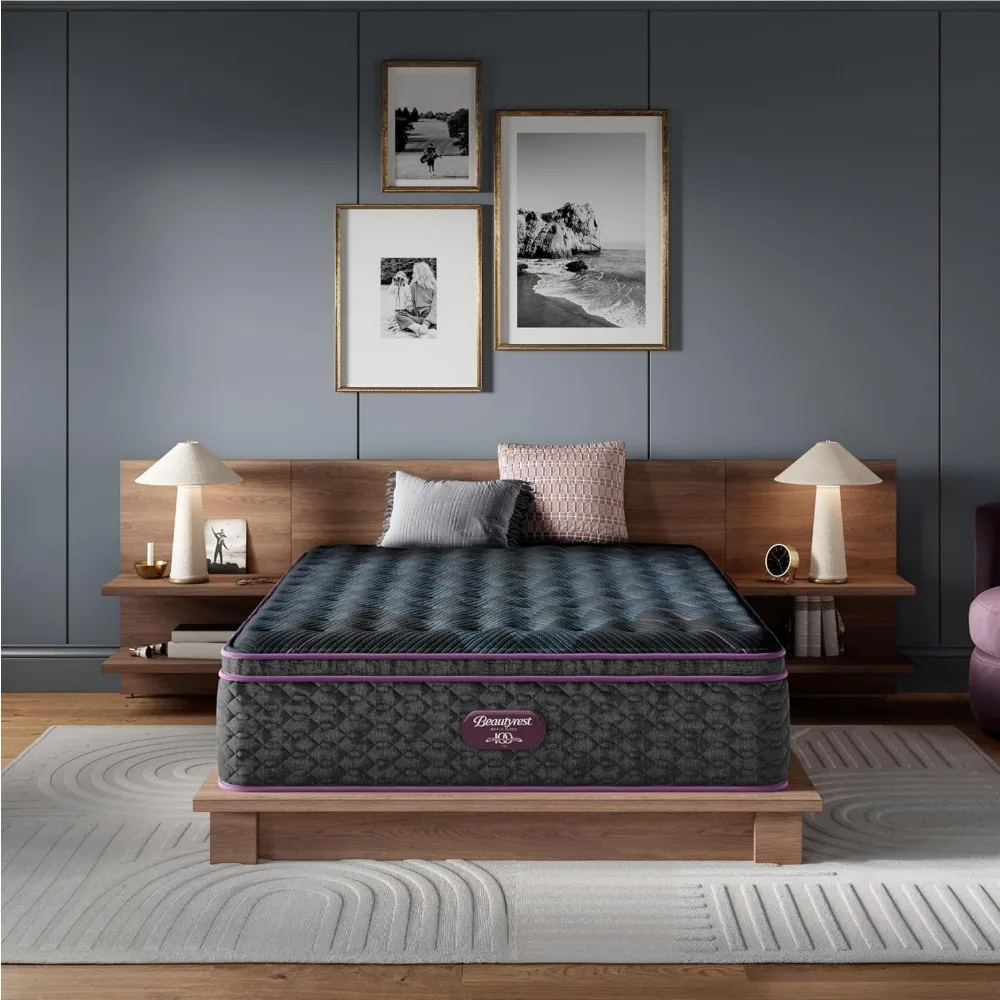 

Матрас Beautyrest World Class Level Three Medium Pillow Top 15,75 — размер Queen — поддерживающий, облегчение давления, охлаждение, движение