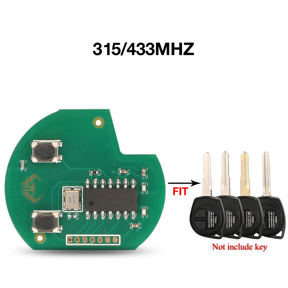 jingyuqin 2 BTN 315MHZ Replacement Smart Remote Car Key Circuit Board Fob For Suzuki Swift Sx4 Alto Vitara Ignis Jimny Splash