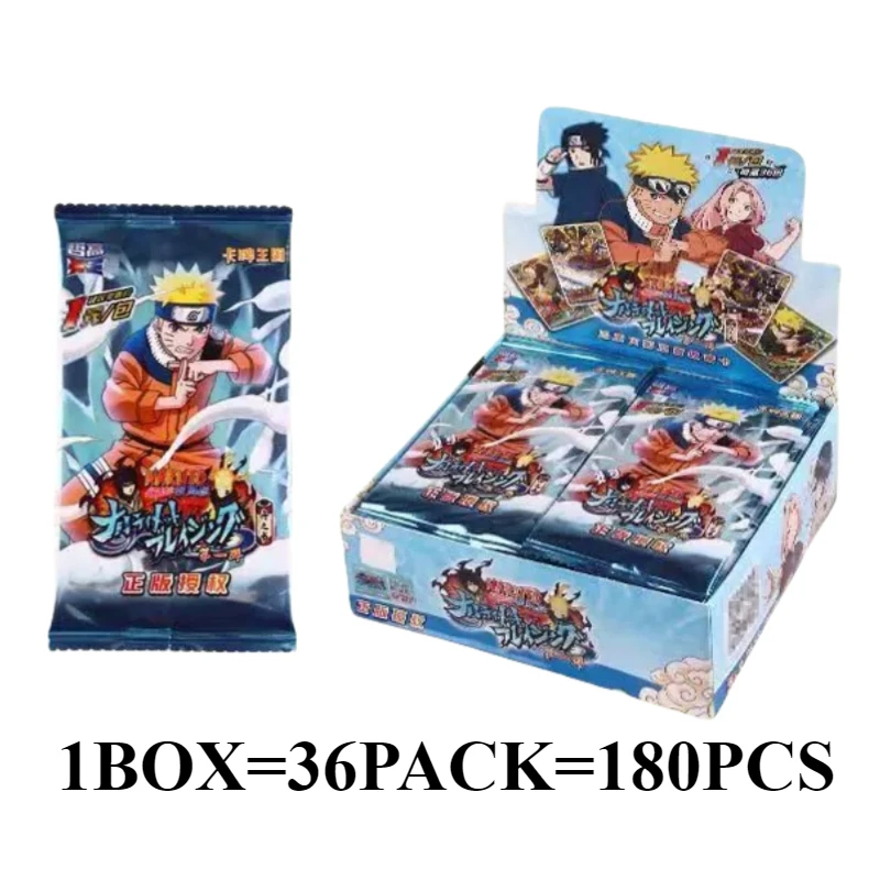 Naruto Cards Booster Collection  Uzumaki Sasuke Ninja Game Rare Cards Box Flash  Toys Children Christmas Gift