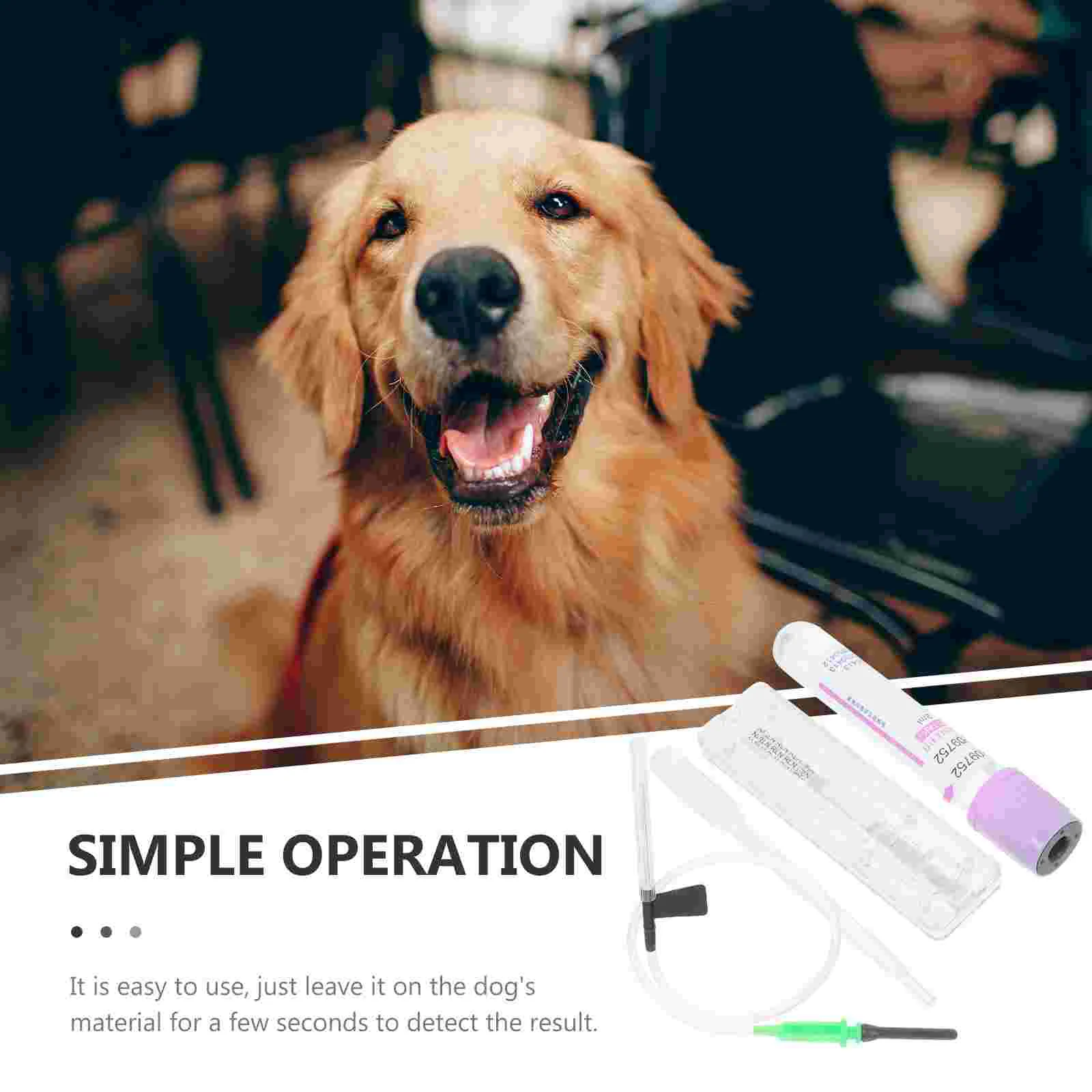 Dog Early Pregnancy Test Strip Animals Puppy High Precision Tubing Lancing Kit Indoor Plastic Pet Supply Tools