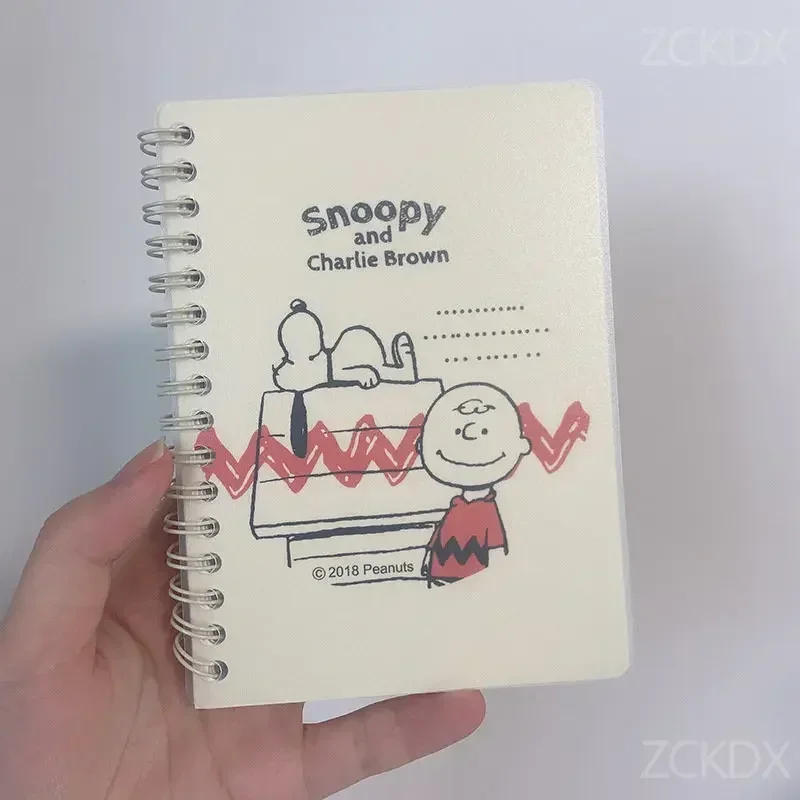 Snoopy Cartoon Notebook Office School Supplies Charlie Brown A6 Loose Leaf Diary Student Journal Stationery Writing Handbooks