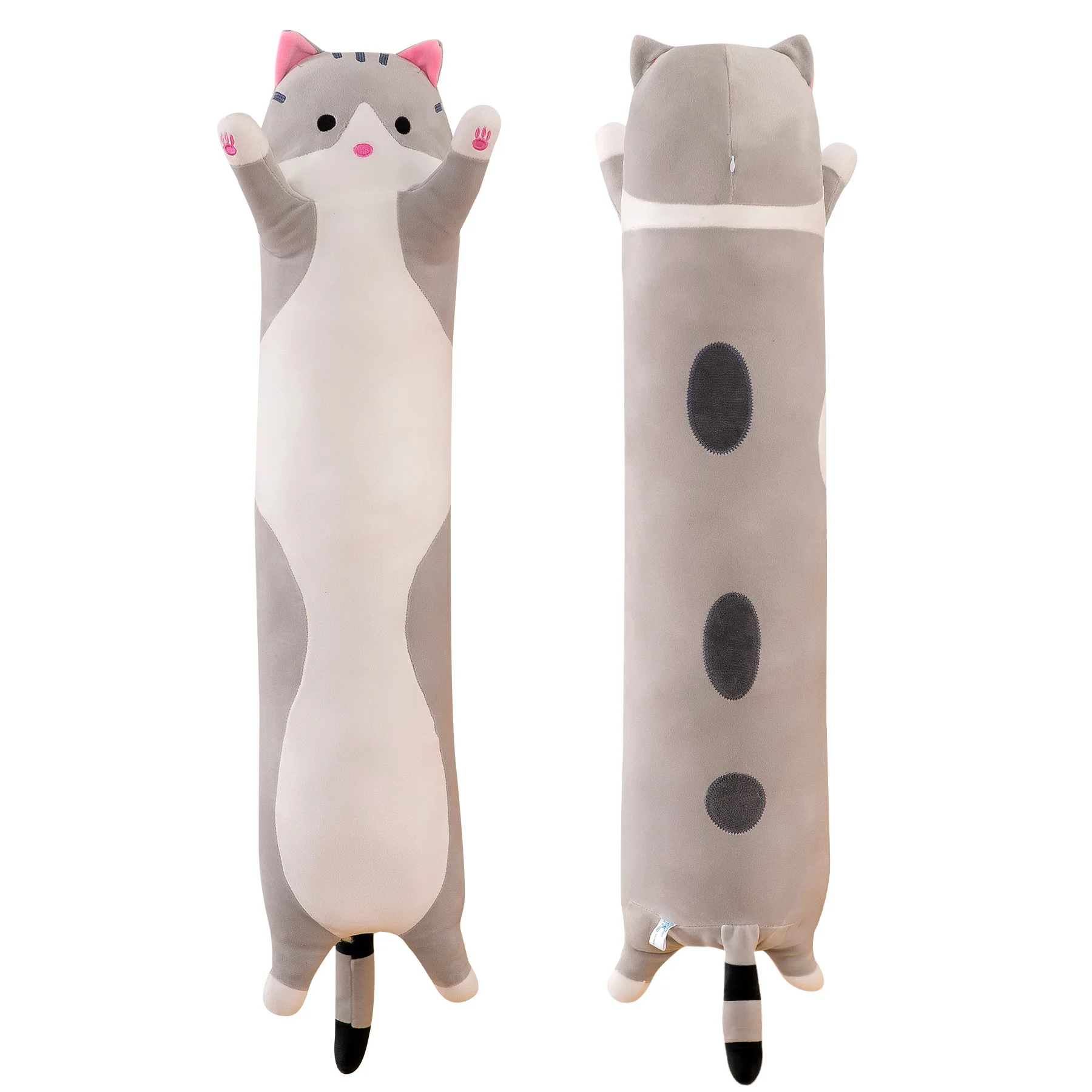 Large Cute Long Cat Pillow Plush Toy Stuffed Doll Soft Sleep Nap Pillow Home Decor Birthday Gift For Girls