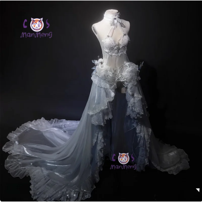 

HMS Cheshire Anime Azur Lan Cosplay Costume Azur Halloween Party Women's Gorgeous Wedding Dress Props Wig Accessories New Set