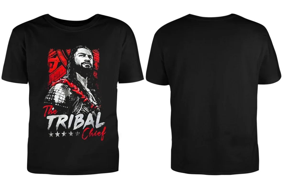 

Футболка с цифровым принтом Roman The Tribal Chief с короткими рукавами, летние футболки унисекс, футболки с рисунком