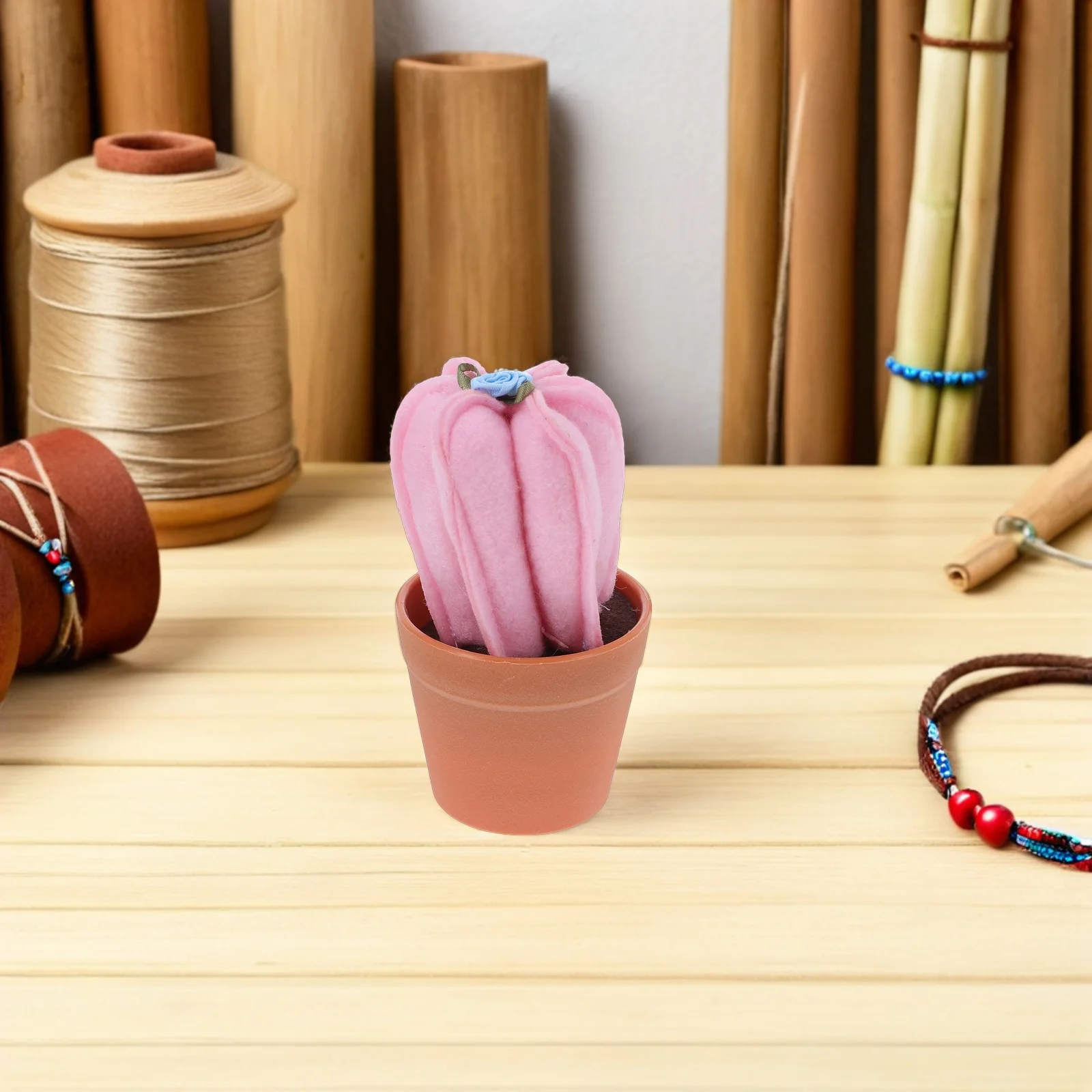 

2Pcs Cactus Sewing Pin Cushion 4.91x2.75x2.75in Sturdy Base Needle Sorting Pincushion for Home DIY Tools Cactus Sewing