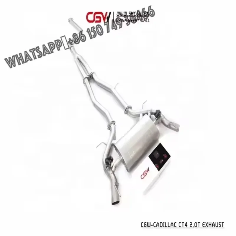 China Manufacturing Factory Price Popular Car Exhaust Muffler Tip Catback Exhaust Pipes for Cadillac CT4 2.0T MY 2019 to Present