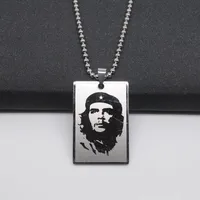 1PC Stainless Steel Che Guevara Pendant Necklace for Men Women's Hiphop Jewelry Gift