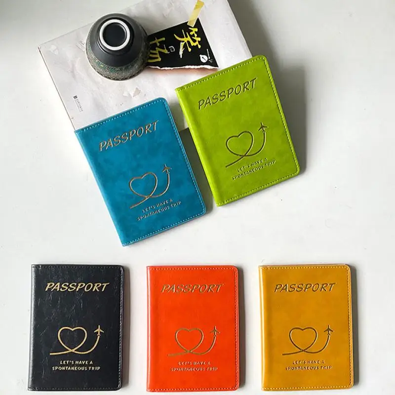 

Красочный держатель для паспорта из искусственной кожи Обложки для паспорта Дорожный кошелек Держатель для билетов Защитная обложка для паспорта ID Держатель кредитной карты