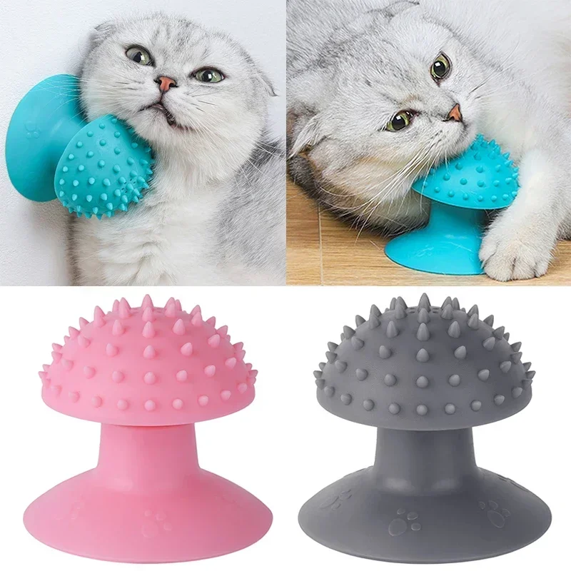 Cat Dog Massage Self Groomer Comb Suction Cup Massage Brush Durable Convenient Cats Self Groomer Combs Pet Grooming Accessories