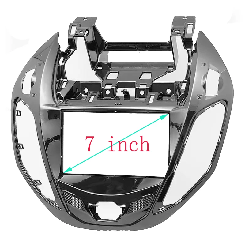 7 INCH 2 Din Car Radio Facia Frame For Ford B-MAX UV Black Refitting In Dash Mount Kit Audio Panel Auto Stereo Trim Kit