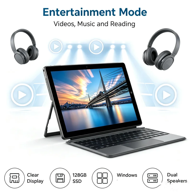 10.8'' Windows 10 Tablet PC CWI540 N4020 CPU 4GB RAM 64GB ROM 1.10GHz Quad Core 1920x1200 IPS Screen