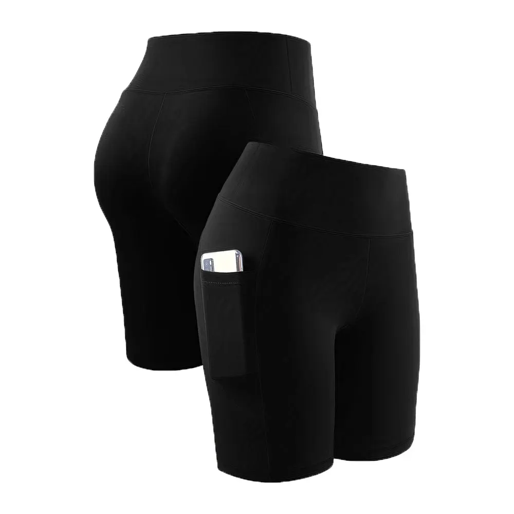 AliExpress NONE Women's High Waisted Yoga Shorts with Pockets Butt Lifting Workout Shorts Outdoor Cycling for Gym Fitness Running Athletic Wear