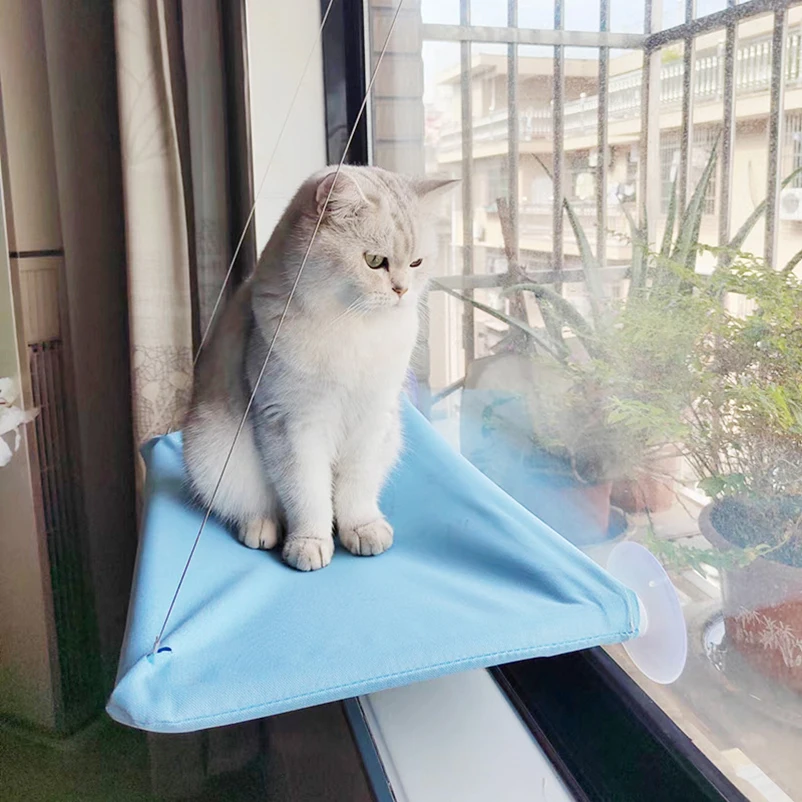 Pet Cat Hammock Hanging Cat Bed Bearing 20Kg Comfortable Cat Sunny Window Seat Mount Kitten Climbing Frame Pet Accessories