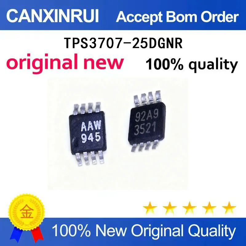 

(5-100 Pieces) Brand new original TPS3707-25DGNR silk screen AAW MSOP8 spot chip IC