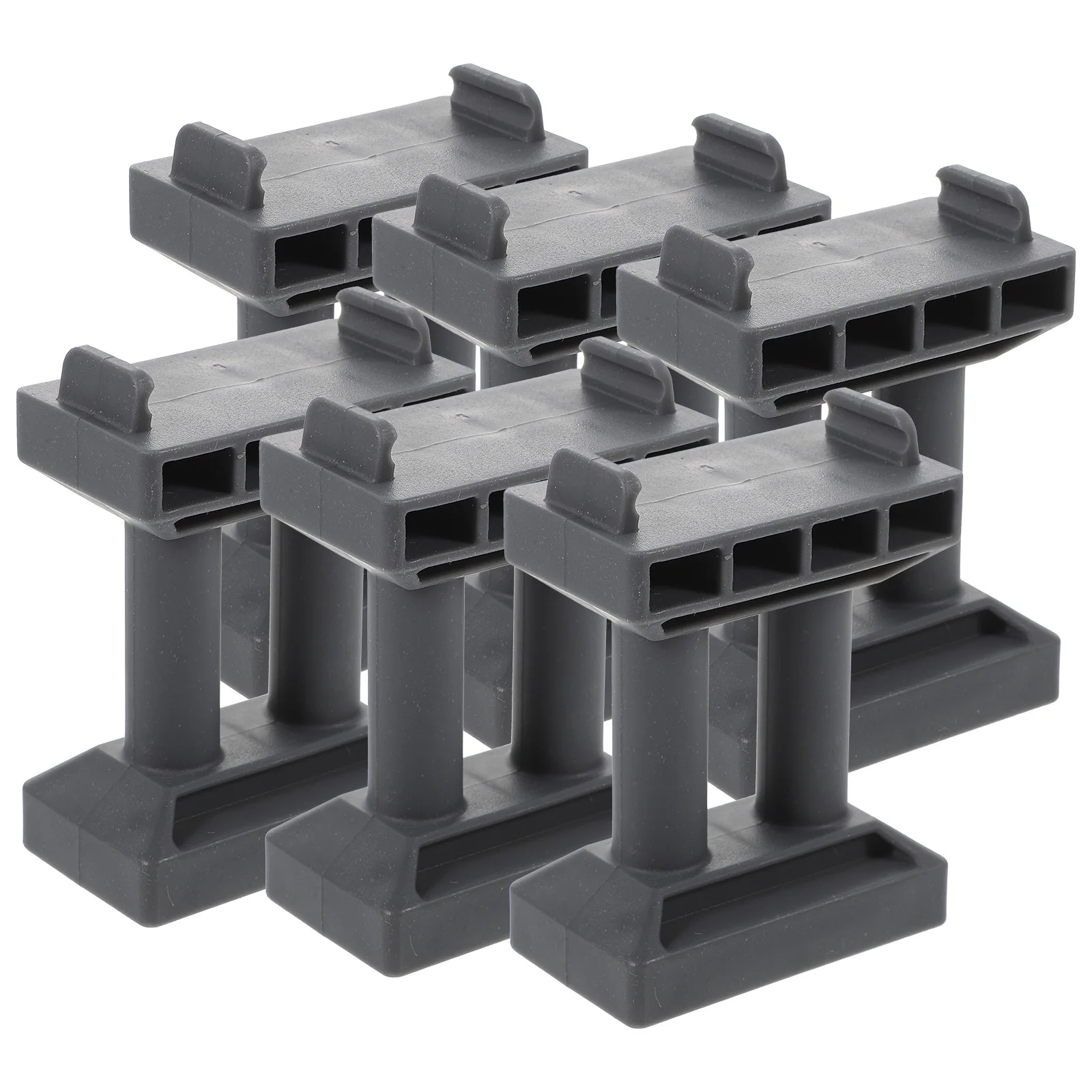 6 Stück Eisenbahnbrücke Pier Simulation Zug Pretend Bridge Zubehör Geeignet für Kinder, die Dekoration und DIY-Landschaft spielen