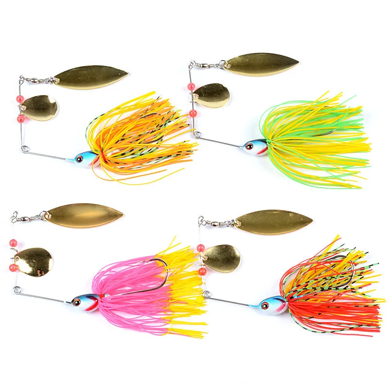 

1pcs Spinner Bait 16G Metal Lure Hard Fishing Lure Spinner Lure Spinnerbait Pike Swivel Fish Tackle Wobbler Fishing