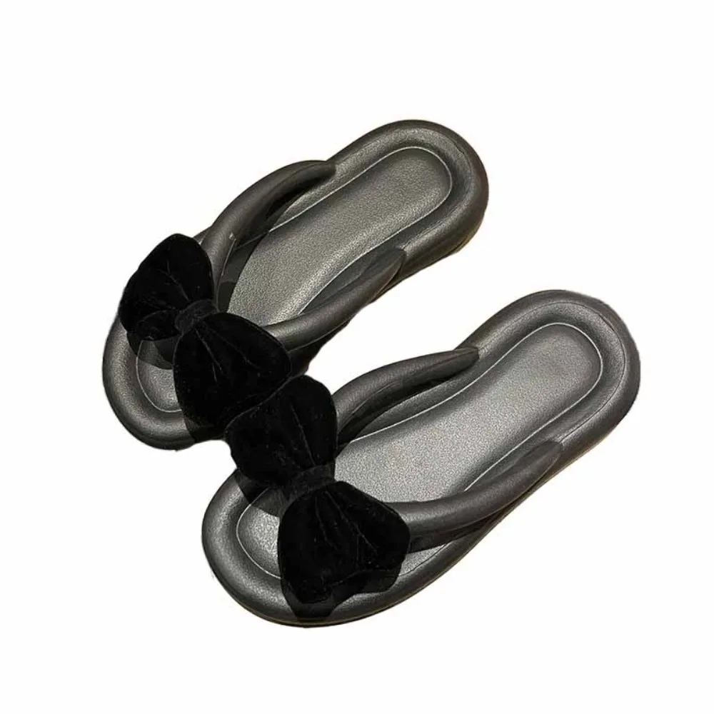

Anti Odor Bowknot Beachwear Flip Flops EVA Anti Slip Clip Toe Flip Flops Shoes Soft Sole Sweet Slippers Women Summer
