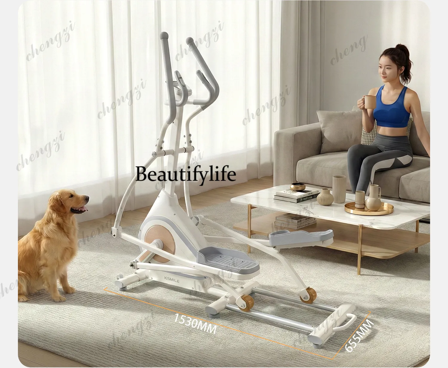 Smart elliptical home fitness equipment home fat burning silent elliptical machine mountaineering machine
