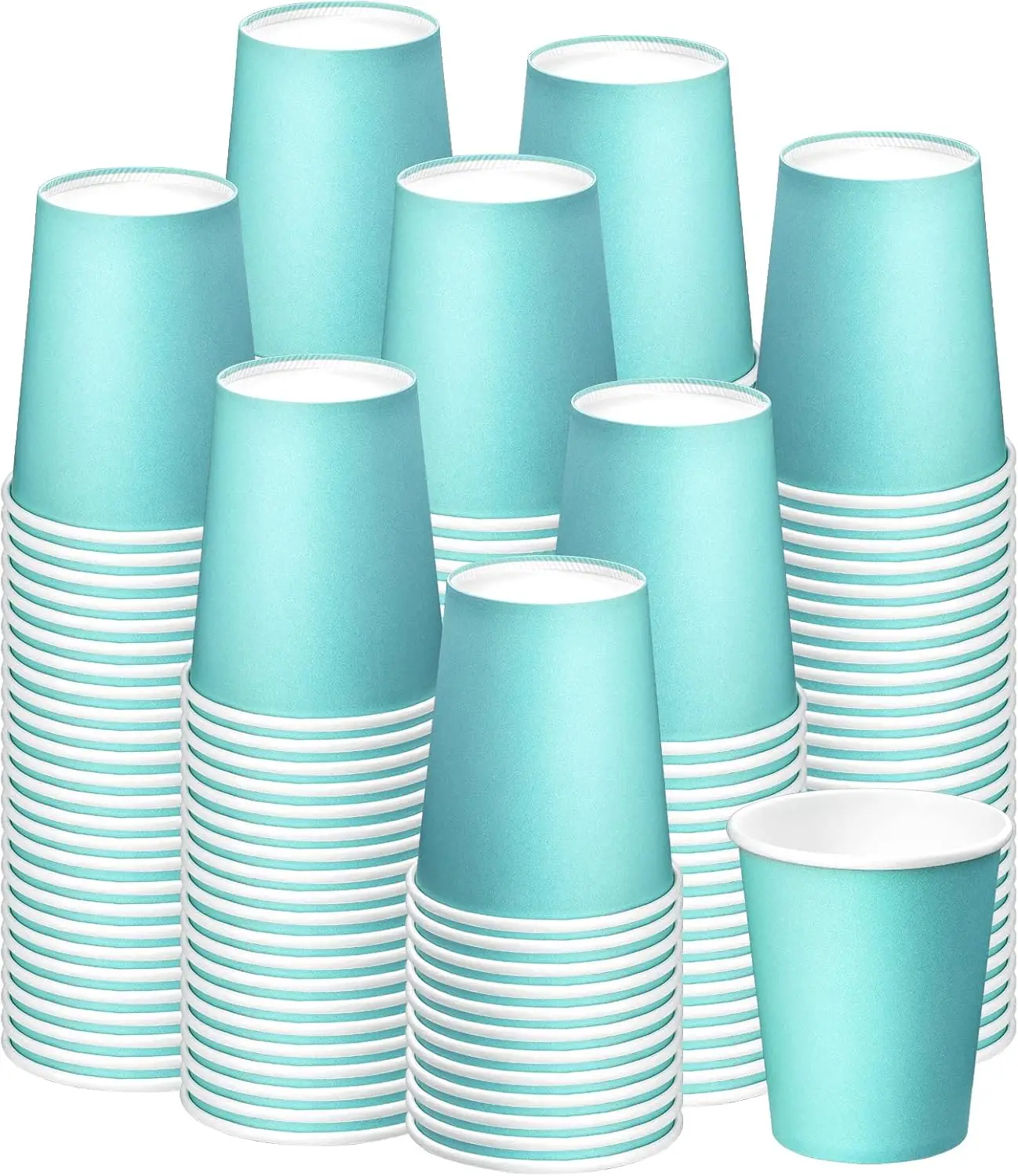 

Paper Cups 8 oz 150 Pack, Disposable Paper Coffee Cups for Hot or Cold Beverage Drinking for Party, Picnic, BBQ, Travel,