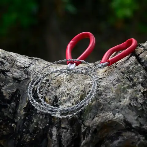 4-strand Stainless Steel Wire Saw Manual Strong Outdoor Camping Survival Tool Lightweight Durable Hand Steel Wire Saw