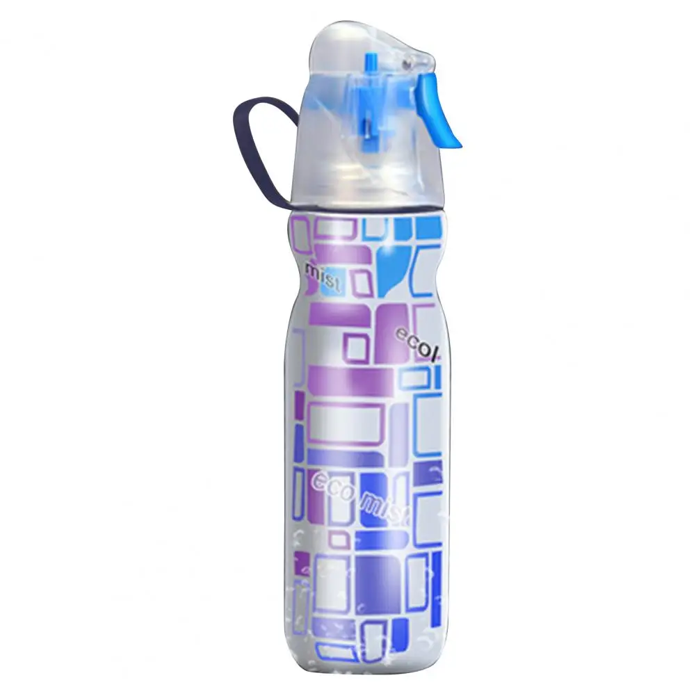 Botella de agua para bicicleta de 590ml, botella de agua pulverizada a prueba de fugas, doble cubierta, LDPE, nebulización, taza deportiva para la salud, accesorios para bicicleta