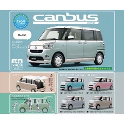 1:64 PLUS Original Stand Stones Gashapon Daihatsu MOVE CANBUS Qversion Mini Anime Action Figure Model Toys Gifts Collection