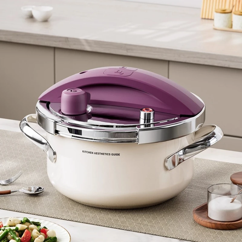 Mini Small-capacity Pressure Cookers,304 Stainless Steel Gas Induction Cooker Universal Explosion-proof Pressure Cooker 2 Person