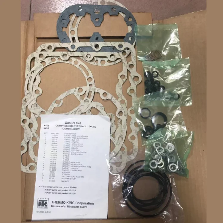 30-243 X426/X430 High-Quality Gasket Set, For The Air Conditioning Parts Of Thermo King Refrigerator Vehicle Accessories