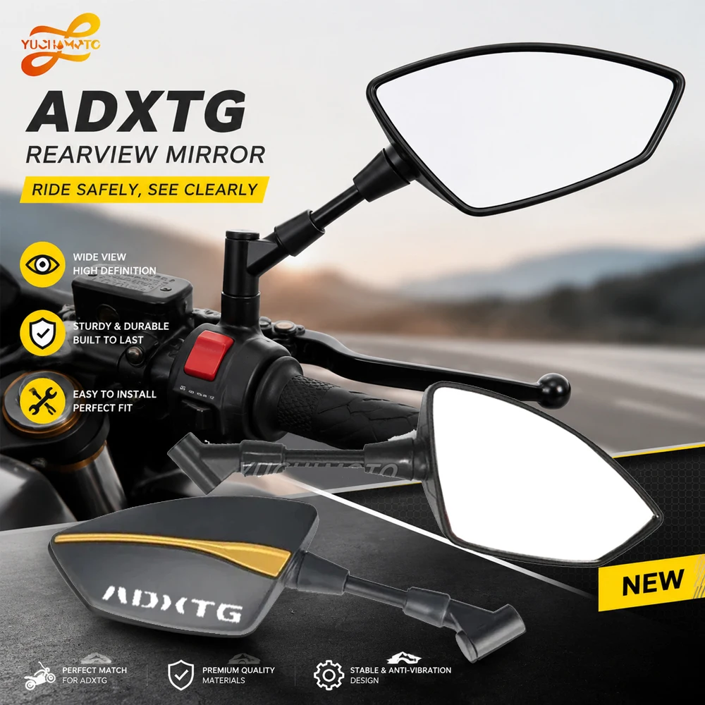 For SYM ADXTG ADXTG400 ADXTG 400 New High Quality Universal Motorcycle Adjustabale Side Rearview Mirrors Universal Rearview